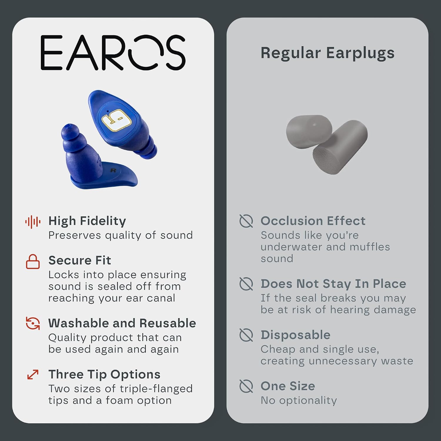 Hendrick Motorsports Car 9 High-Fidelity Ear Plugs – Durable Reusable Hearing Protection - Preserve Clear Sound While Protecting Your Hearing at Stock car Races - Multiple Ear Tips