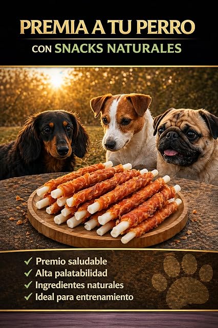 Foto 6 de 8 de Snacks Naturales para Perros - Palitos de Pollo 500 g - Golosinas Saludables y Masticables de Larga Duración