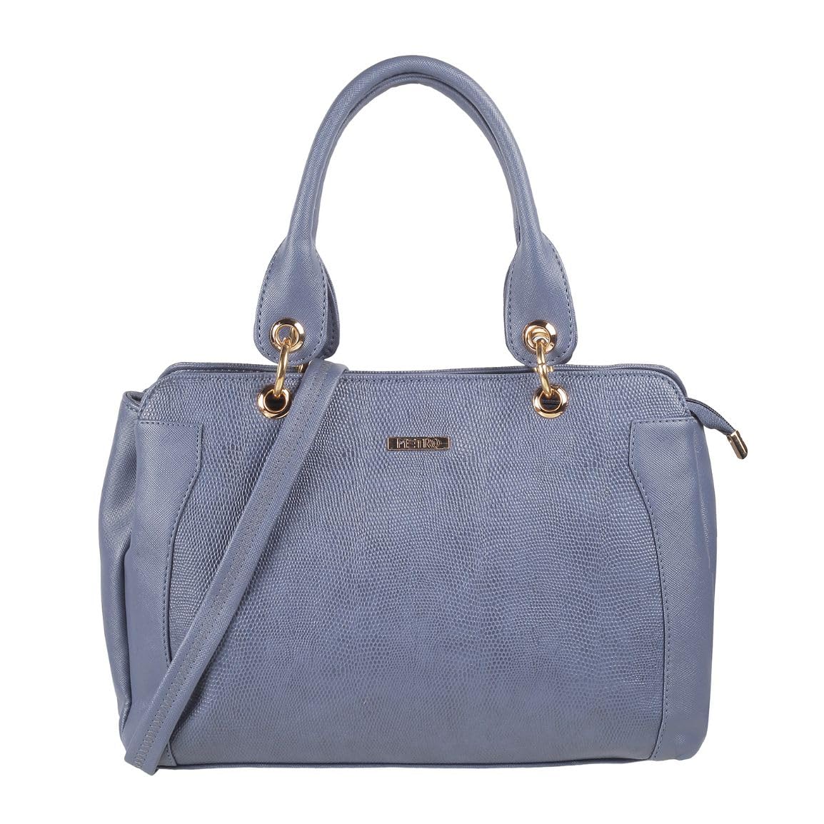 Metro Blue Faux Leather Premium Zipper Casual Shoulder Bag For Women (B0C7VWN8S2) Amazon Price History, Amazon Price Tracker