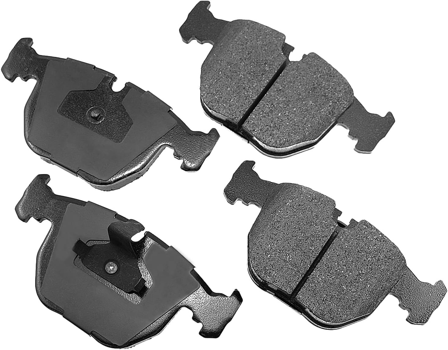 Akebono EUR681 Euro Ultra Premium Ceramic Disc Brake Pad Kit, GREY