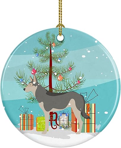 Miniatura 19 de Caroline's Treasures Adorno de cerámica con cola de perro pastor inglés antiguo para colgar en el árbol de Navidad, para el hogar, Navidad, fiestas