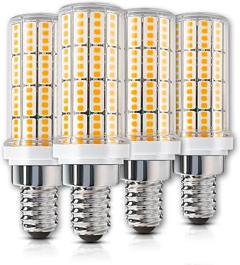 E12 LED Candelabra Light Bulbs, 200W Equivalent Chandelier Bulbs, 3000K Daylight White Non-Dimmable E12 LEDs Bulbs, 20W LED Light Bulb for Chandeliers, Ceiling Fan, Pendant, Wall sconces, Pack of 4