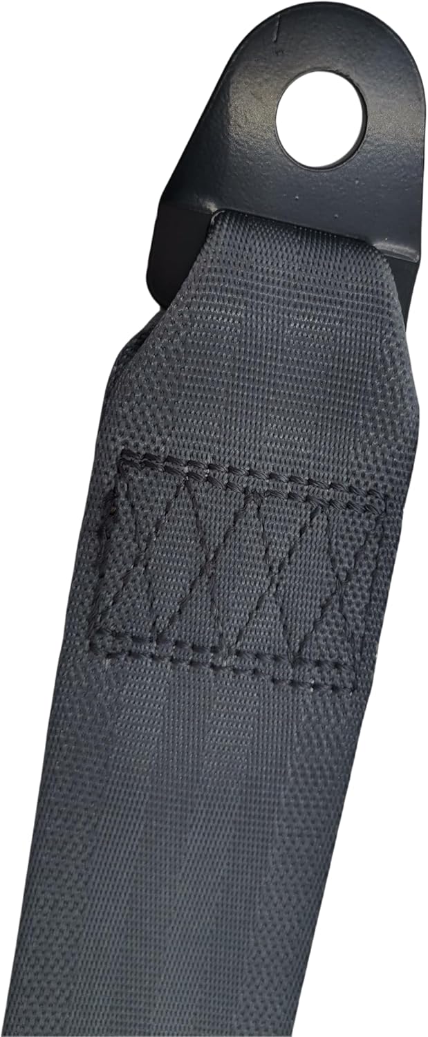 Universal Retractable Golf Cart Seat Belts Kit, Retractable Seatbelts Fits Yamaha, EZGO TXT & RXV Drive Club Truck Go-Kart ATV UTV Gray