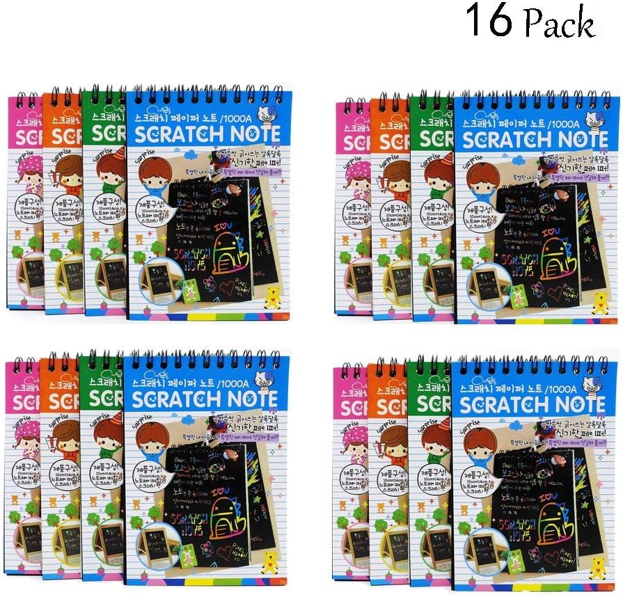 OJYUDD 16 Pack Scratch Note Pads Unknown Binding