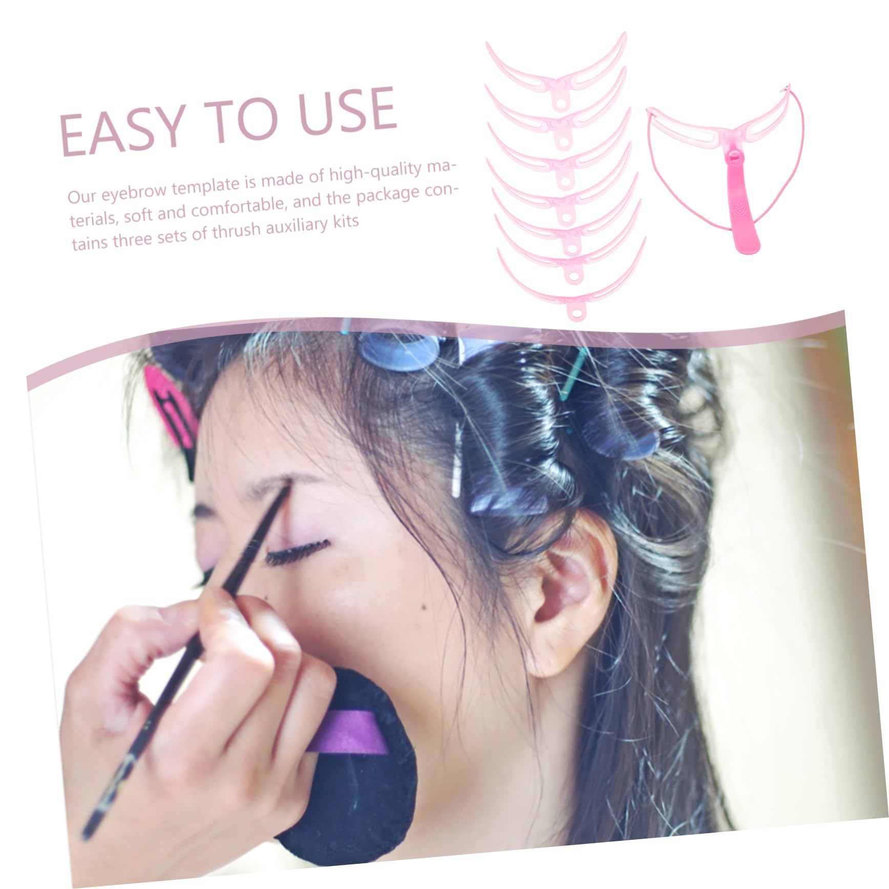 MAGICLULU 12 Set Di Strumenti Portatili Per Sopracciglia Stencil Per Sopracciglia Resistenti Allusura Accessori Per Sopracciglia Per Il Trucco Quotidiano