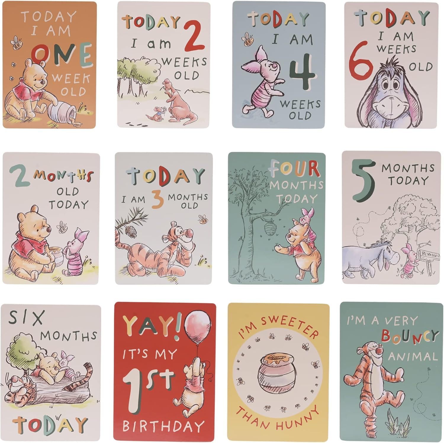 Karty Milestone Disney Kubuś Puchatek