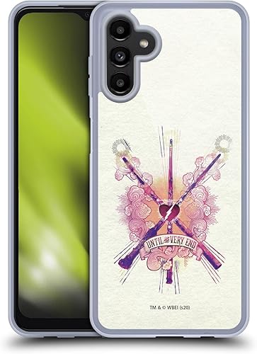 Head Case Designs Funda de gel suave con licencia oficial de Harry Potter Until The Very End Wands Deathly Hallows XXVI compatible con Samsung