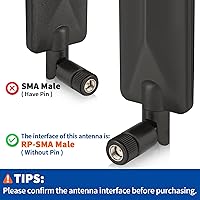 Vista 3 de Bingfu Antena de cámara de rastro celular 4G LTE 9dBi RP-SMA antena macho compatible con Spypoint Link Micro Solar EVO Link S Dark Wildlife Caza