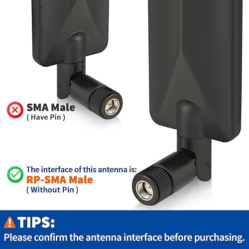 Miniatura 8 de Bingfu Antena celular 4G LTE para cámara de rastreo 9dBi RP-SMA macho (paquete de 4) compatible con Spypoint Link Micro Solar EVO Link S Dark