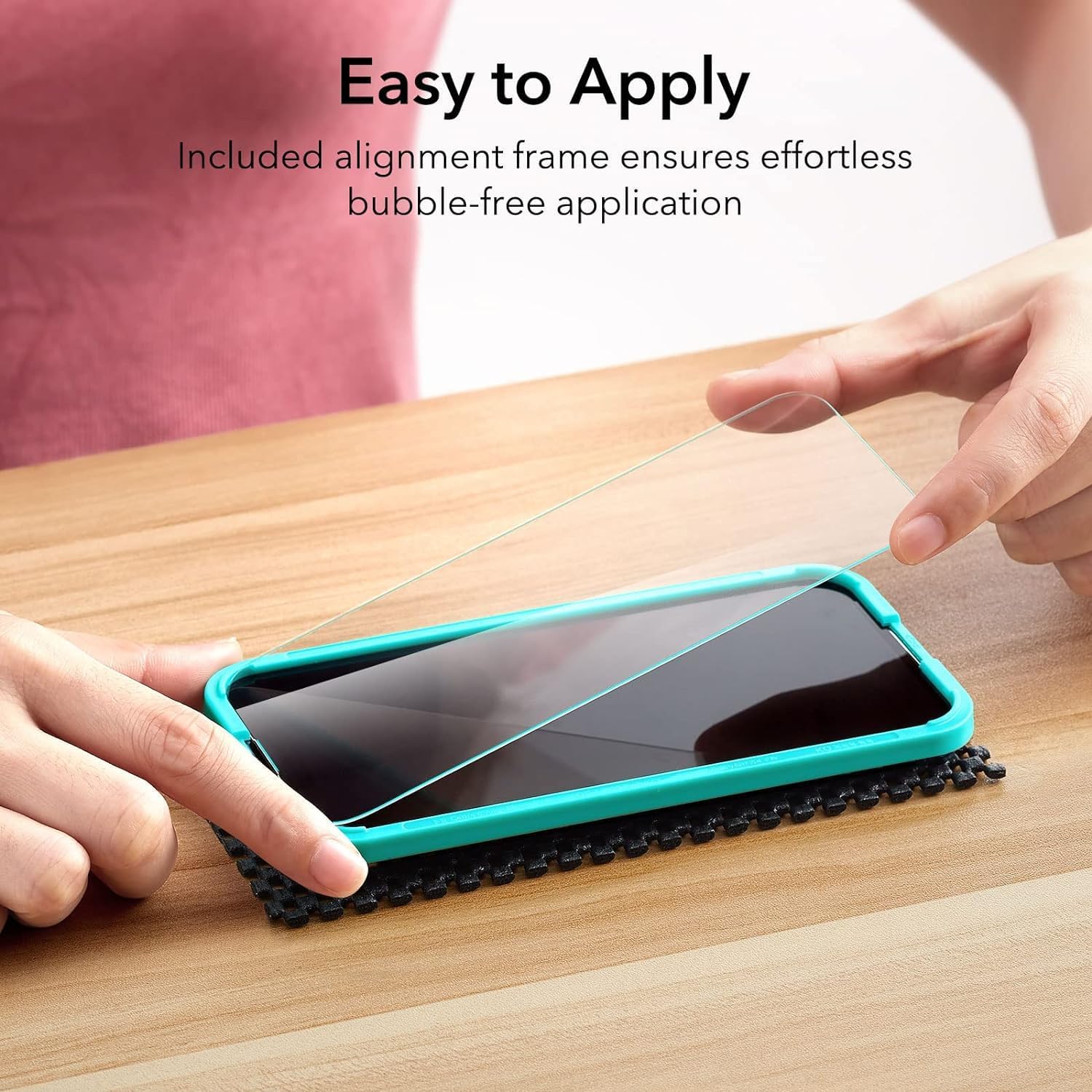 ESR for iPhone 14 Pro Screen Protector, Tempered Glass with Easy Installation Frame, Military-Grade Protection, Ultra Tough, Scratch Resistant, 3 Pack - Image 8