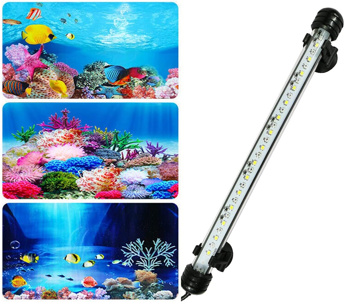 PAWING Glass Aquarium Fish Tank Light Multicolor Changing Waterproof Ip68 Rated Light Fully Submersible Decorative Lamp with Multi Mode Led Light Bar(Up to 3 Feet Aquarium) (27 Cm Length) (B0CQG3K8GQ) Amazon Price History, Amazon Price Tracker