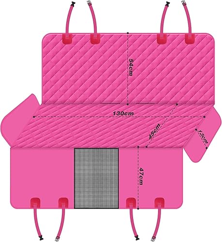 Miniatura 5 de GXT Funda protectora para asiento trasero de perro, para automóviles, SUV y camiones con ventana de malla, material antideslizante e impermeable a