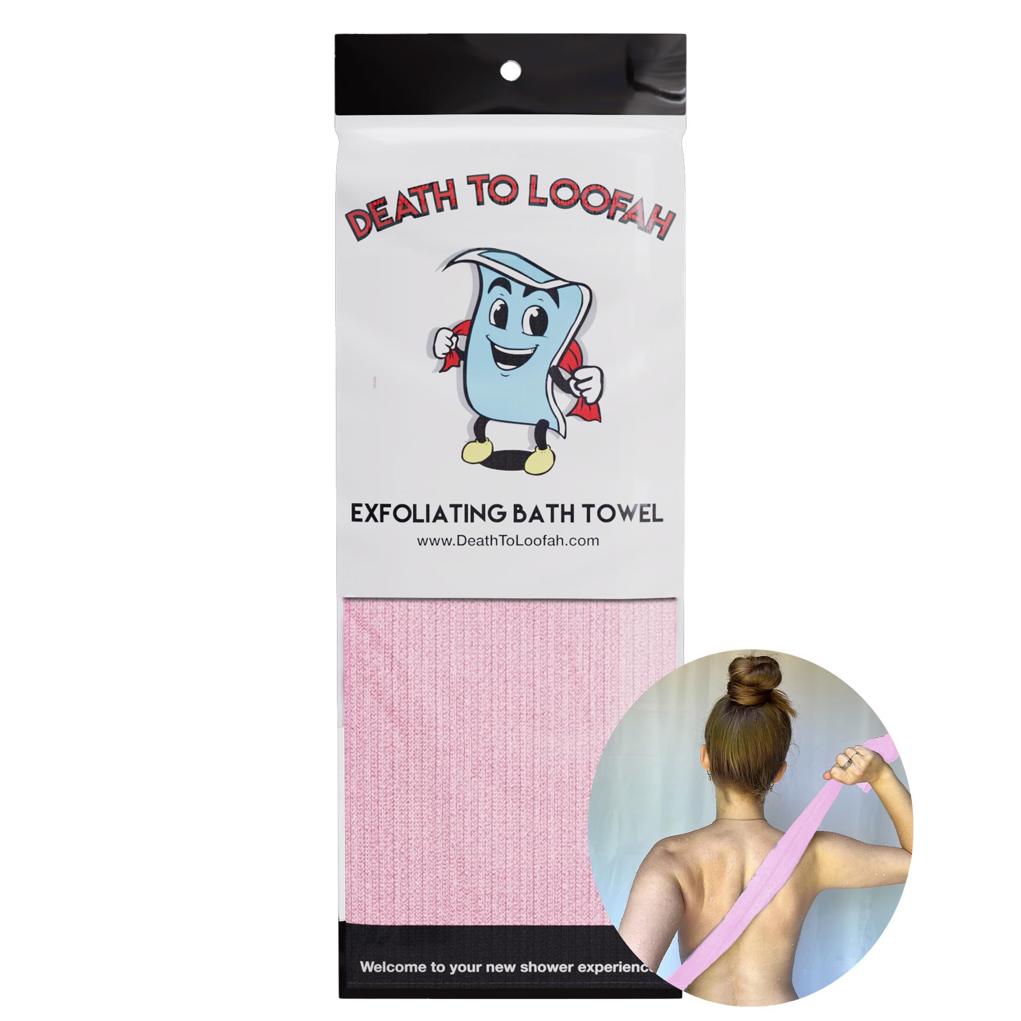 Death To Loofah Exfoliating Shower Towel