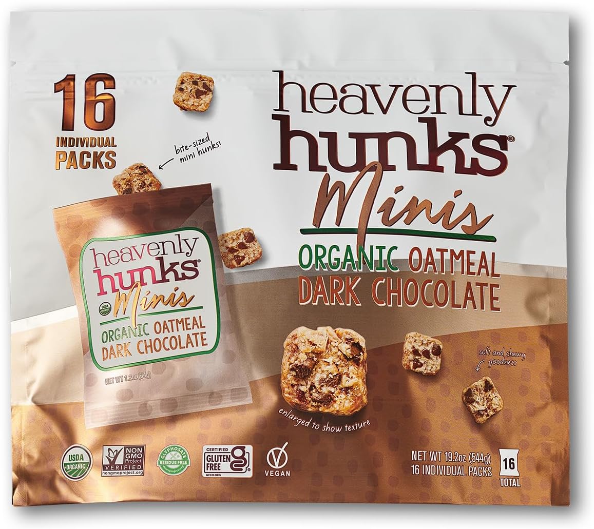 Organic Oatmeal Dark Chocolate Chip Mini's - 1.2oz Bags (16 Pack)