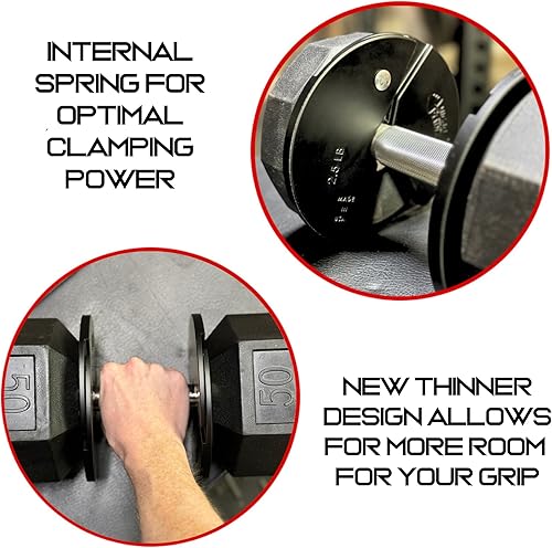 Miniatura 2 de Micro Gainz - Mancuerna fraccionaria de 2.5 libras, ideal para micro carga, (elegir color) 2 placas de peso fraccionadas, diseñadas para