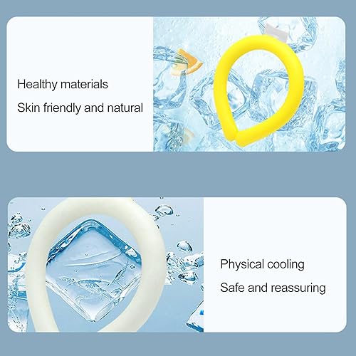 Miniatura 3 de Envolturas refrescantes para el cuello rápidamente congeladas, tubo de enfriamiento de cuello reutilizable, anillo de enfriamiento de cuello para