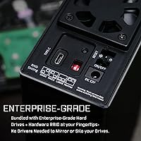 Vista 5 de compatily Disco duro RAID LX23 de 36 TB (doble 18 TB), USB-C 10Gbps DAS para juegos y transmisión Disco duro externo (renovado)