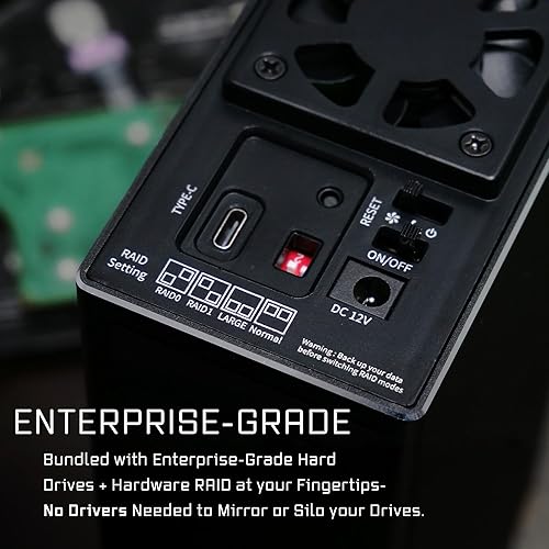 Miniatura 5 de compatily LX23 - Disco duro portátil de 40 TB (doble 20 TB), disco duro externo USB-C de 10 Gbps para fotos, videos, almacenamiento de juegos