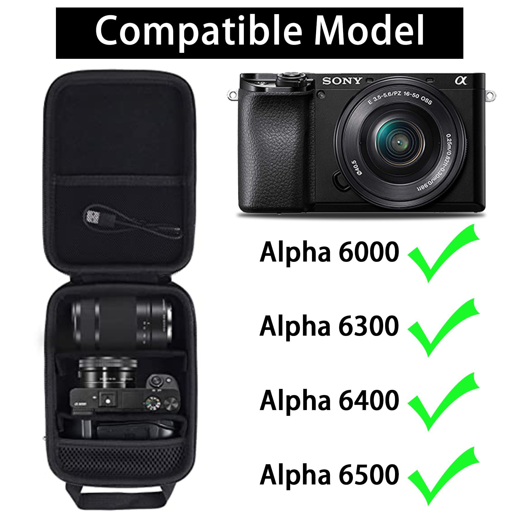 Aenllosi Housse pour Sony Alpha 6000/6300/6400/6500/6700Appareil Photo numérique sans Miroir (Seul étui)