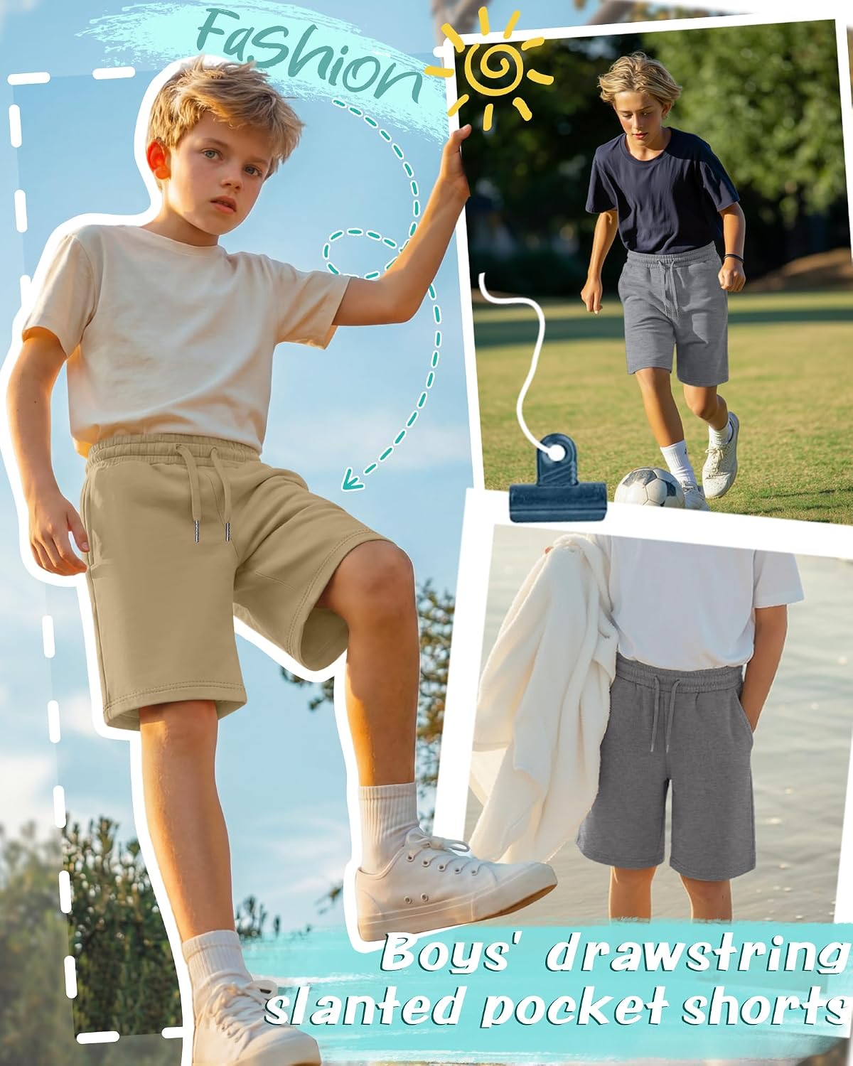 Oakgarden 4 Pack Boys Athletic Shorts 6-16 Years image 3
