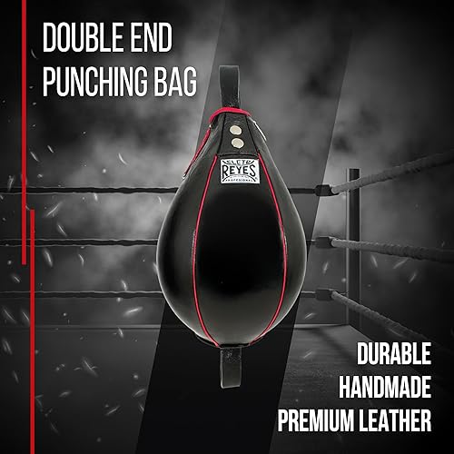 Miniatura 2 de CLETO REYES Saco de boxeo de doble extremo para entrenamiento de boxeo, entrenamiento de gimnasio, MMA, Kickboxing, Muay Thai Negro -,Clásico