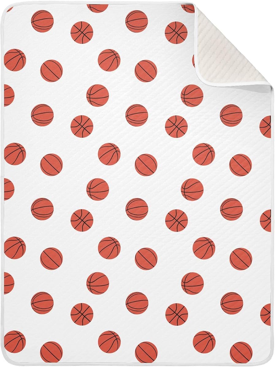 Manta envolvente para pelotas de baloncesto, manta receptora para bebé, mantas de muselina para bebé, mantas de guardería transpirables de algodón suave para niños y niñas unisex de 30x40 pulgadas
