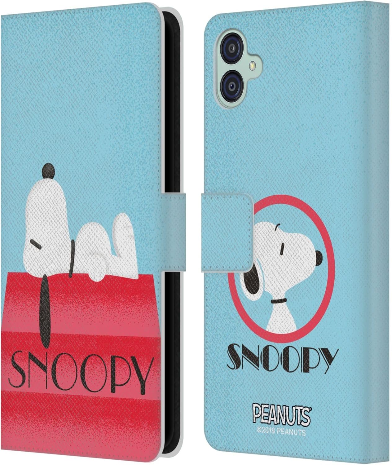 Head Case Designs Officially Licensed Peanuts House Snoopy Deco Dreams Leather Wallet Case Compatible with Samsung Galaxy M04 5G / A04e
