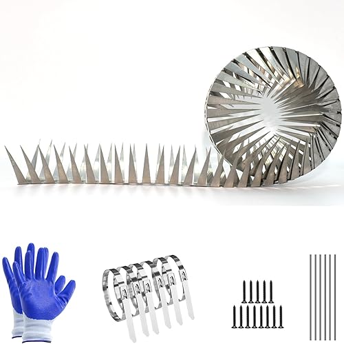 Los deflectores de ardilla para comederos de pájaros, los picos de ardilla al aire libre se utilizan para ardillas, mapaches para trepar cercas y