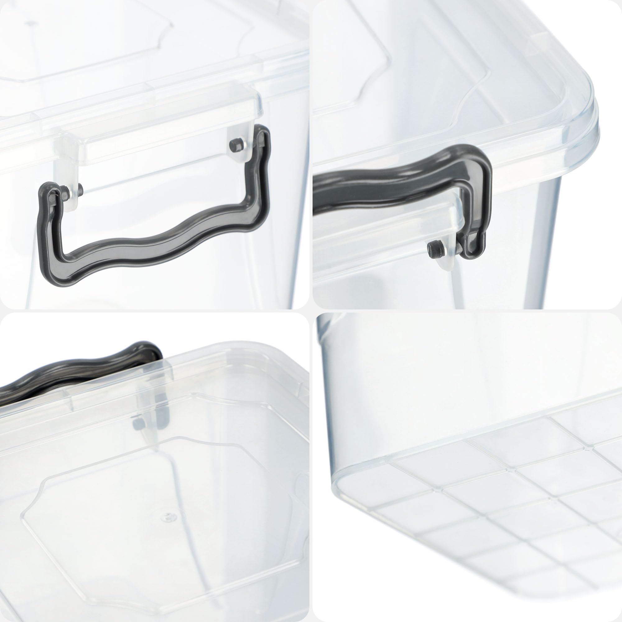 Contenitore Per Alimenti KADAX 3,7L - Coperchio A Scatto, Trasparente E Lavabile