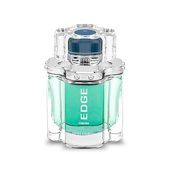 Swiss Arabian EDGE Intense - Luxury Products From Dubai - Long Lasting, Addictive Personal EDP Spray Fragrance - Seductive Signature Aroma - 3.4 Oz