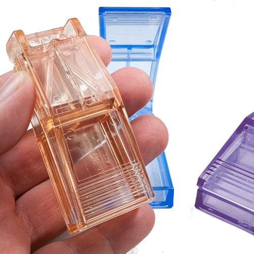 Miniatura 2 de Apex Divisor de píldoras – Soporte flexible en forma de V que sujeta todas las pastillas de tamaño firmemente para un corte preciso – Incluye hoja