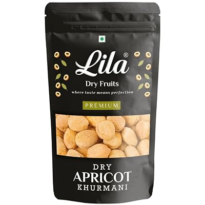 LILA DRY FRUITS Apricots 1 Kg– 100% Natural Dried Afghani Apricot | Naturally Sweet Khubani, Soft & Chewy | Dry Fruit Kh