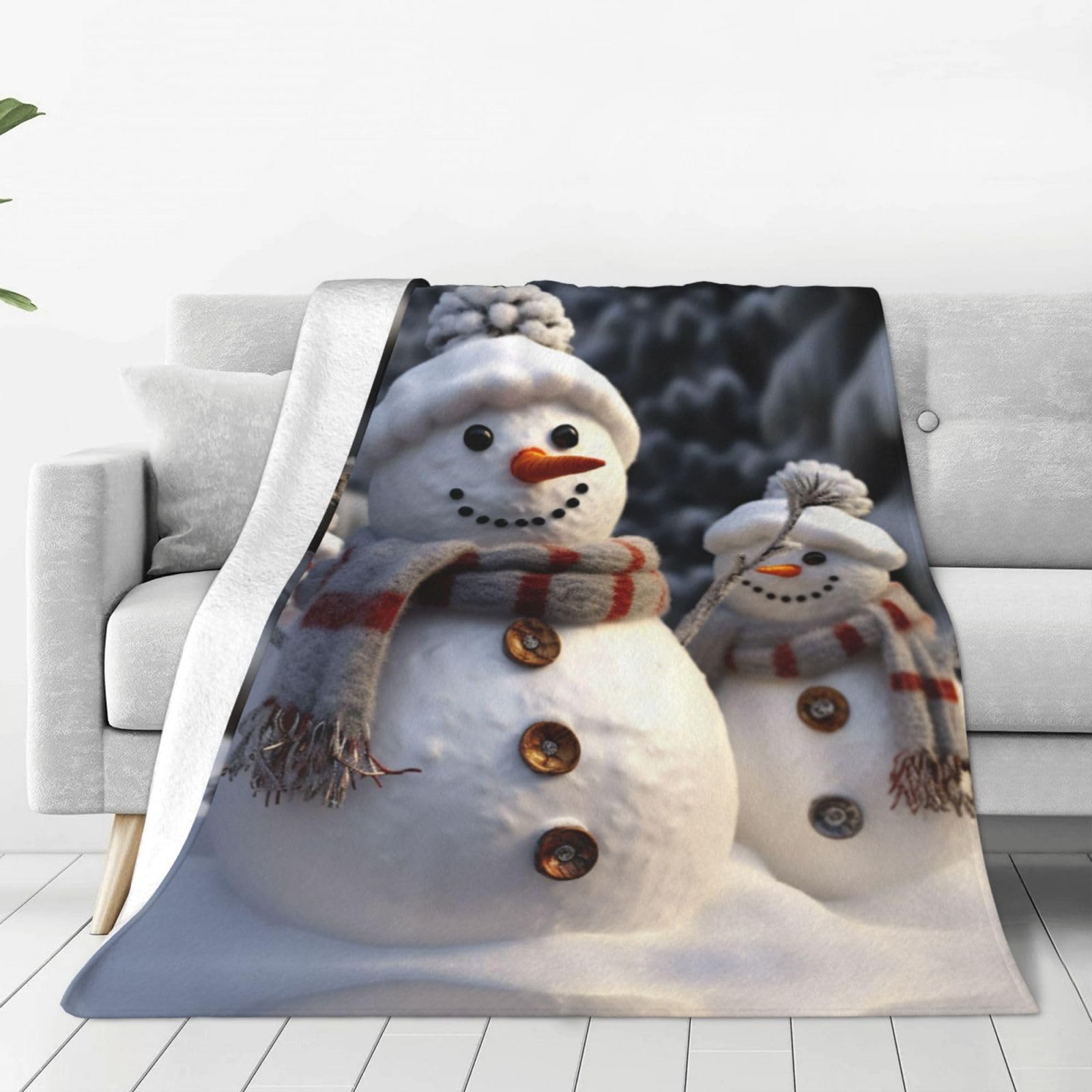 Couverture en flanelle respirante et jeté de lit en peluche chaude