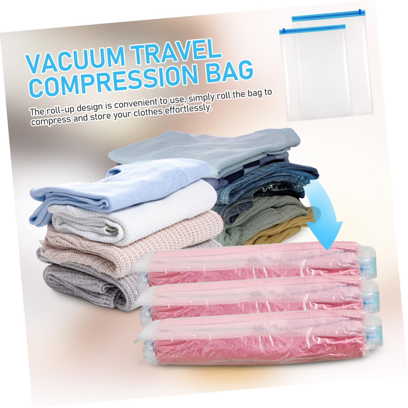 12pezzi Sacchetti Compressivi Da Viaggio Borse Sottovuoto Per Abbigliamento Accessori Ottimizzazione Spazio Senza Aspirapolvere Pratici Portatili Per Valigia