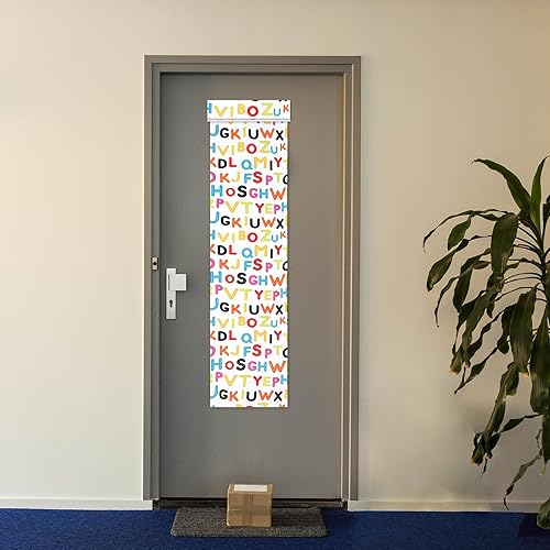 Miniatura 6 de Leinuosen 2 cortinas opacas para puerta de aula, cortinas opacas de bloqueo para puertas de cristal, cortinas opacas para oscurecer la guardería,