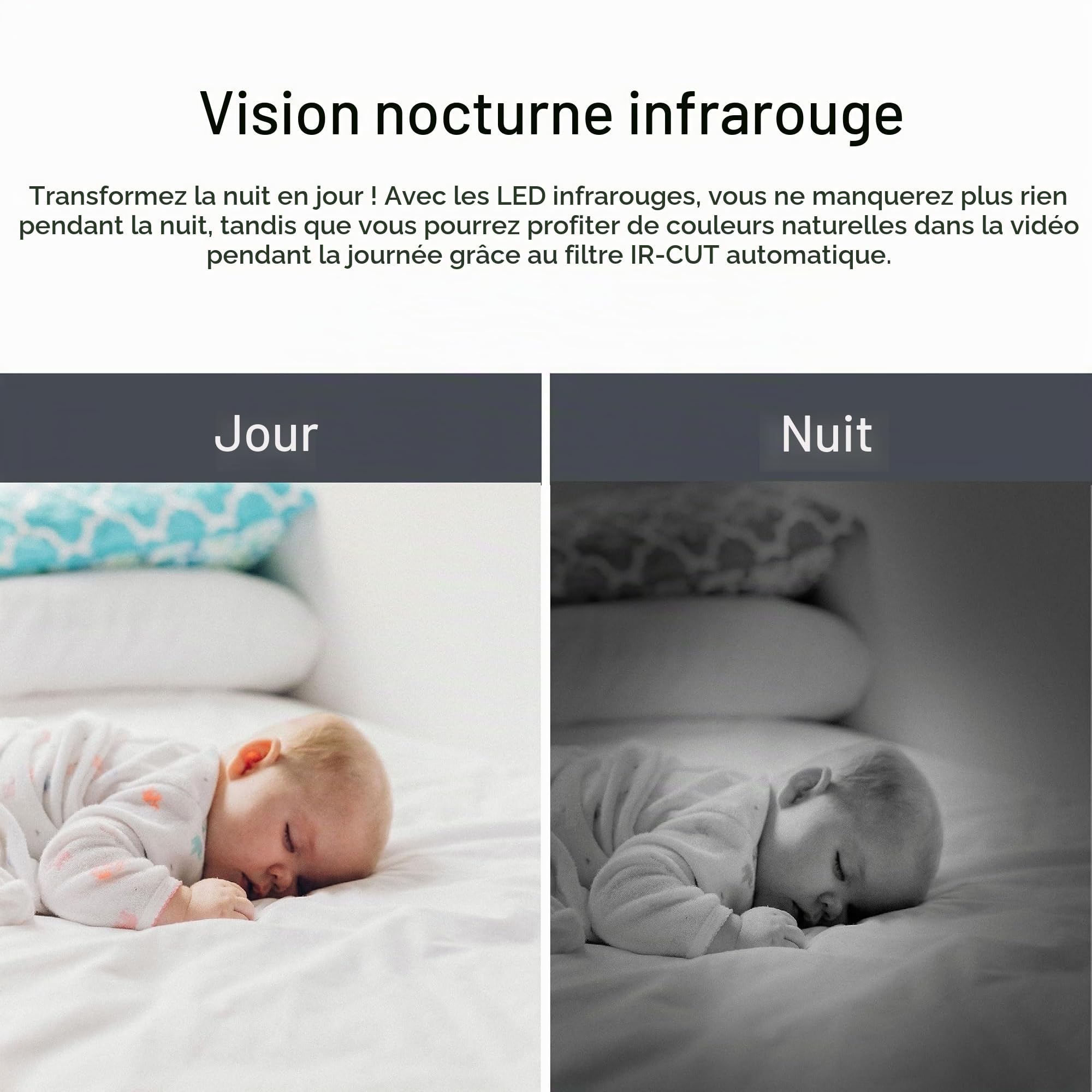 INSTAR IN-8415 2K+ Noir - Caméra de Surveillance LAN/PoE/WLAN avec IA - Caméra IP contrôlable - WPA3 - Wi-FI 2,4 et 5 GHz - Utilisation intérieure - PIR - PTZ - HomeKit - MQTT