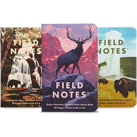 Field Notes: National Parks Series C - Rocky Mountain, Great Smoky Mountains, Yellowstone