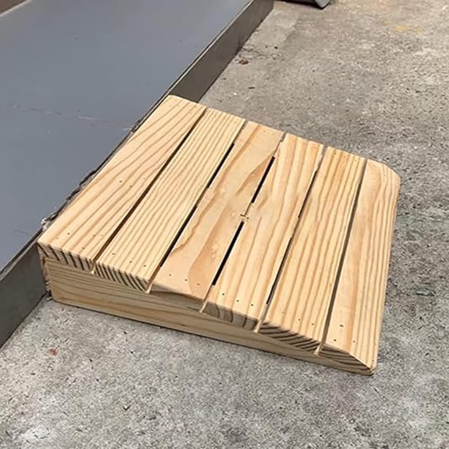 Rampa, rampa de umbral, rampas de escaleras para sillas de ruedas para el hogar, rampa/escalera de puerta de jardín interior exterior, antideslizante,30.8 * 30 * 12cm