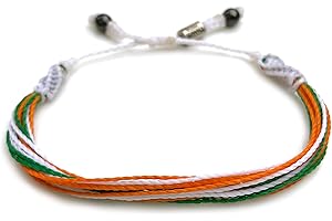 Ireland Bracelet in Irish Flag Colors: White, Orange, and Green
