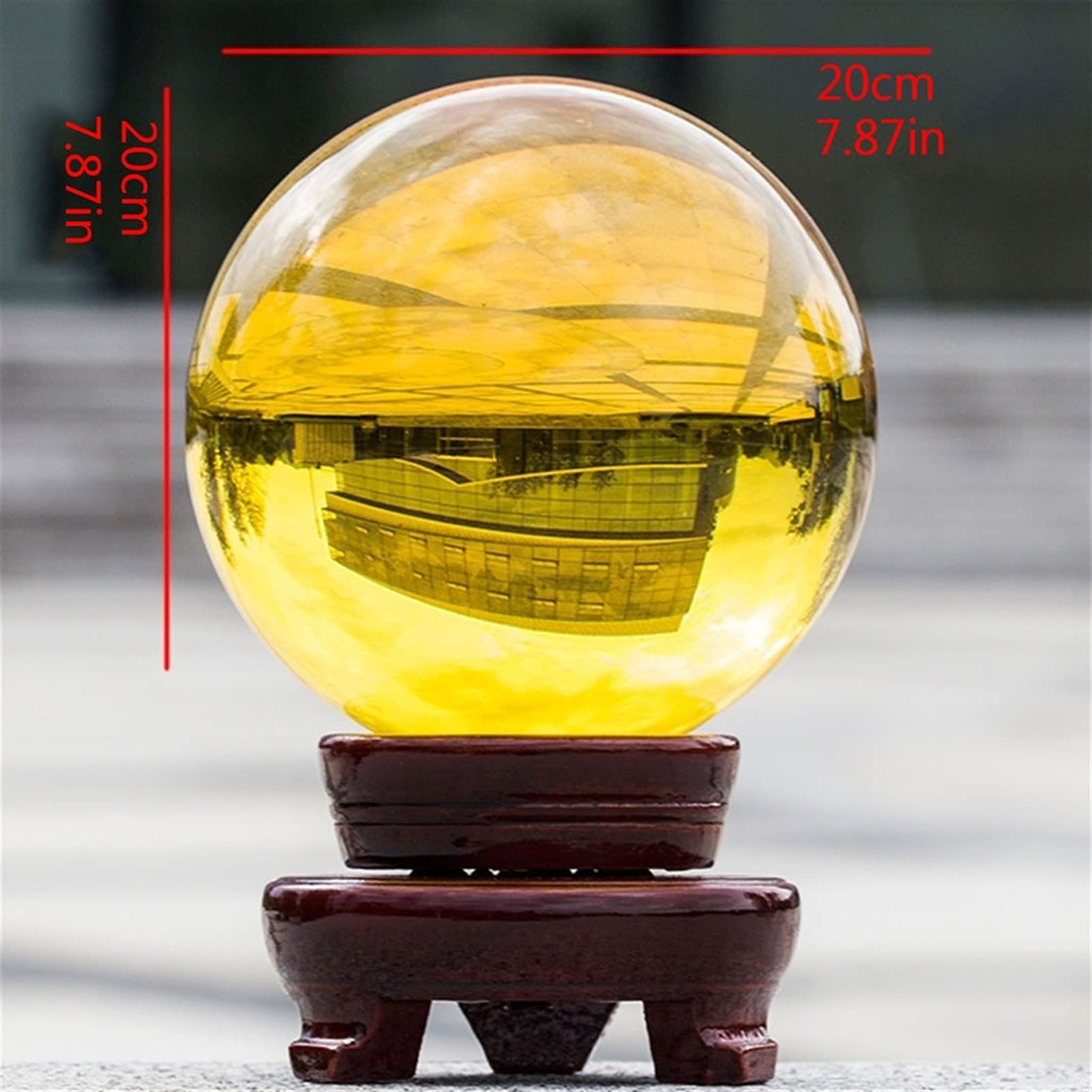 Bola de Cristal (en la Magia Occidental) Bola de Cristal Topaz Topaz Hecho A Mano Cristal Ball Feng Shui DIVINACIÓN Decoración Bola Mágica Bola Fotografía Bola Bola de Cristal