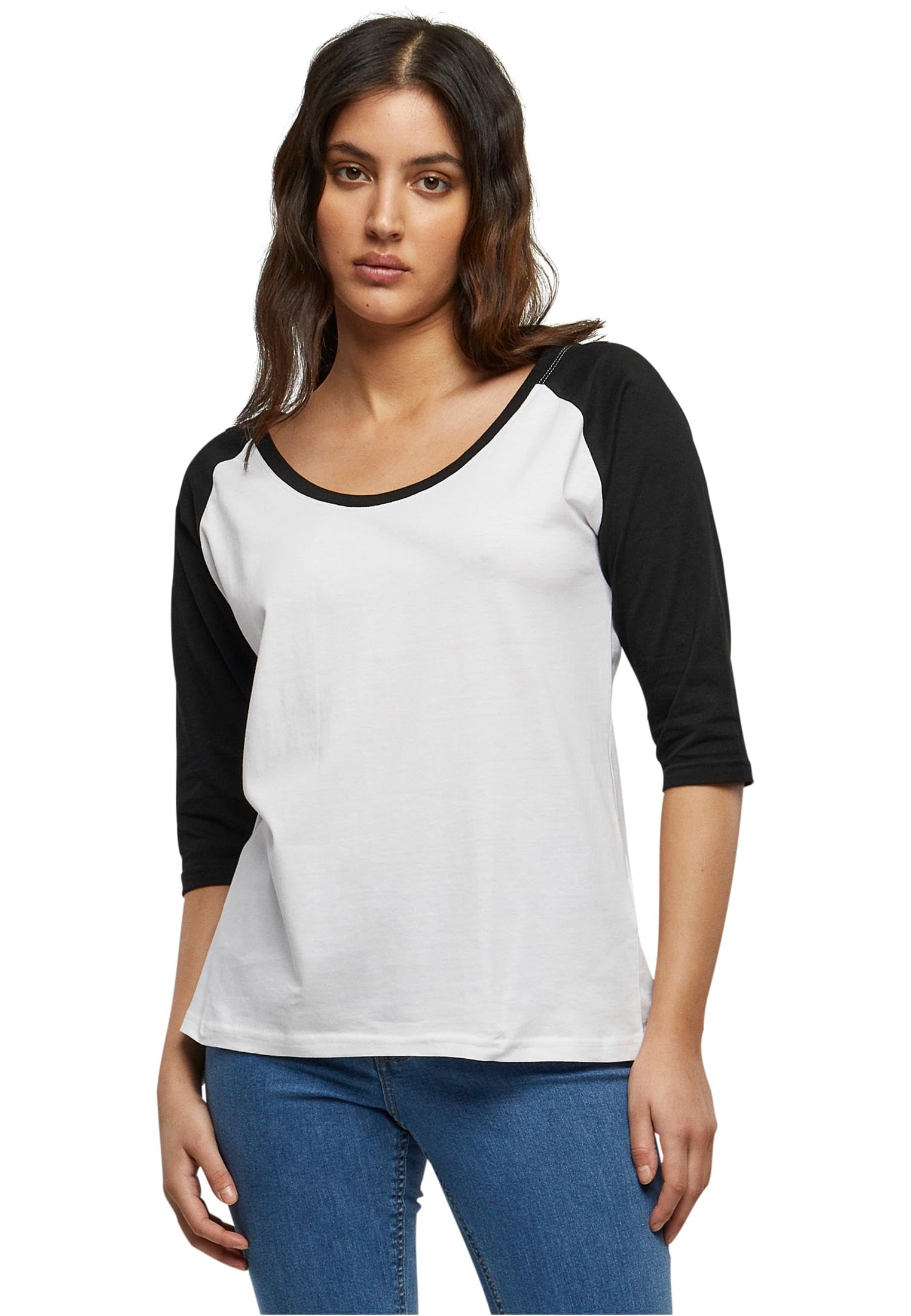 Urban Classics Women's Blanc T-Shirt Urban Classic Raglan 2.0