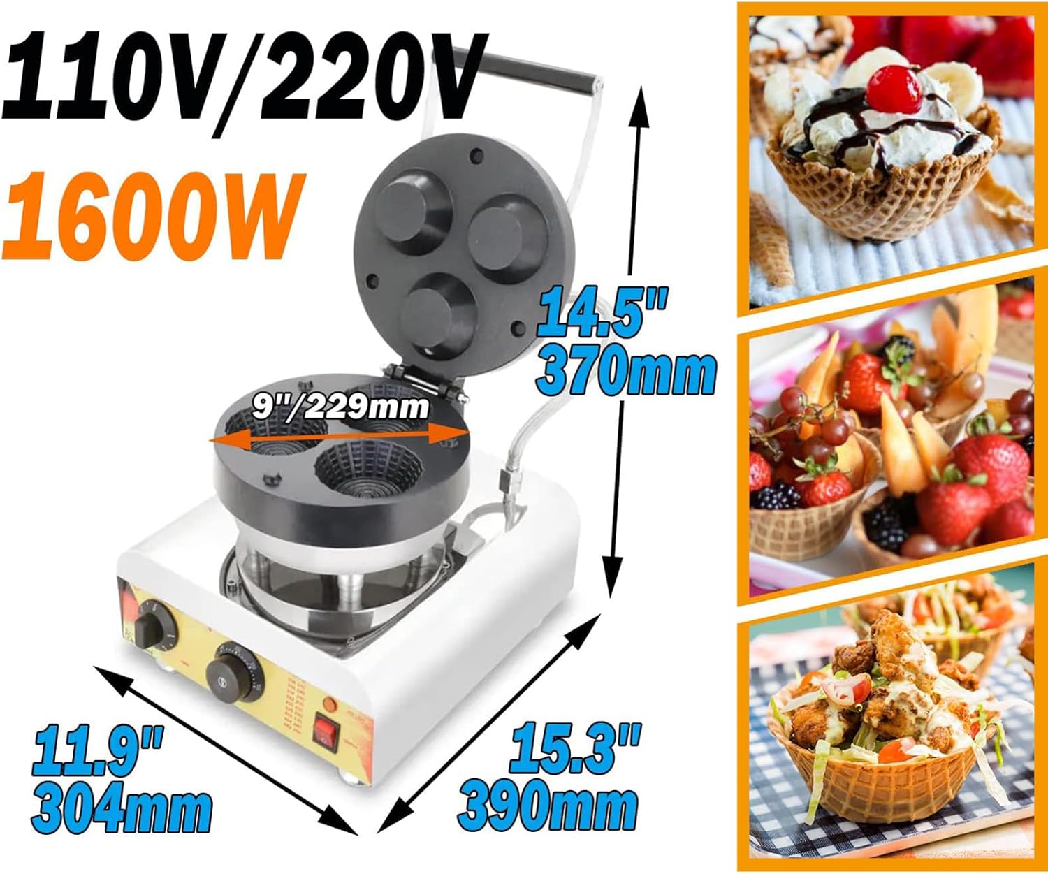 電動式 ふわふわ かき氷機 業務用／家庭用 WF-A288 【1年保証