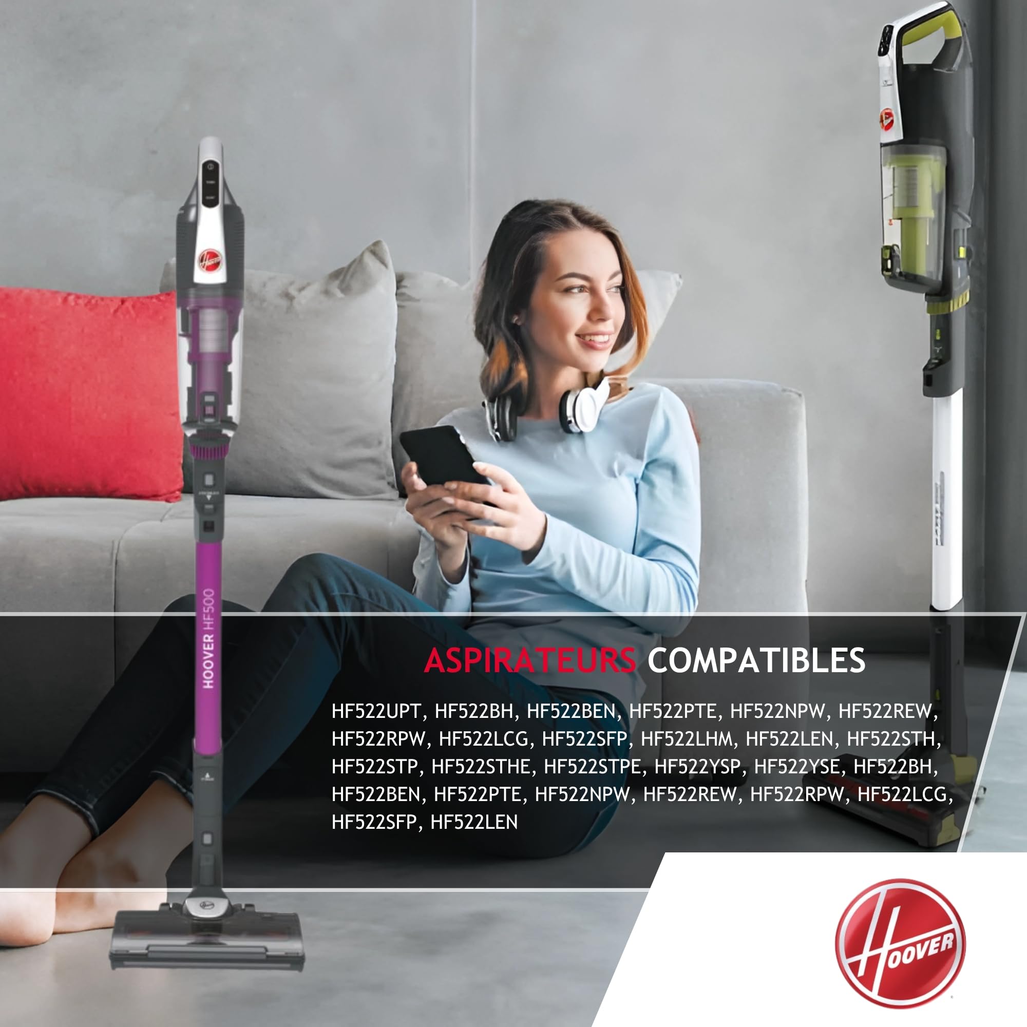 Hoover B011 Batterie Lithium pour Aspirateur-Balai H-Free 500, 21,6 V