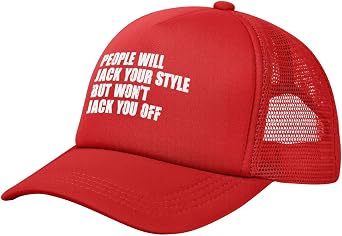 Black Trucker Hats Women for Men & Women People Will Jack Your Style, But Won't Jack You Off Baseball Cap