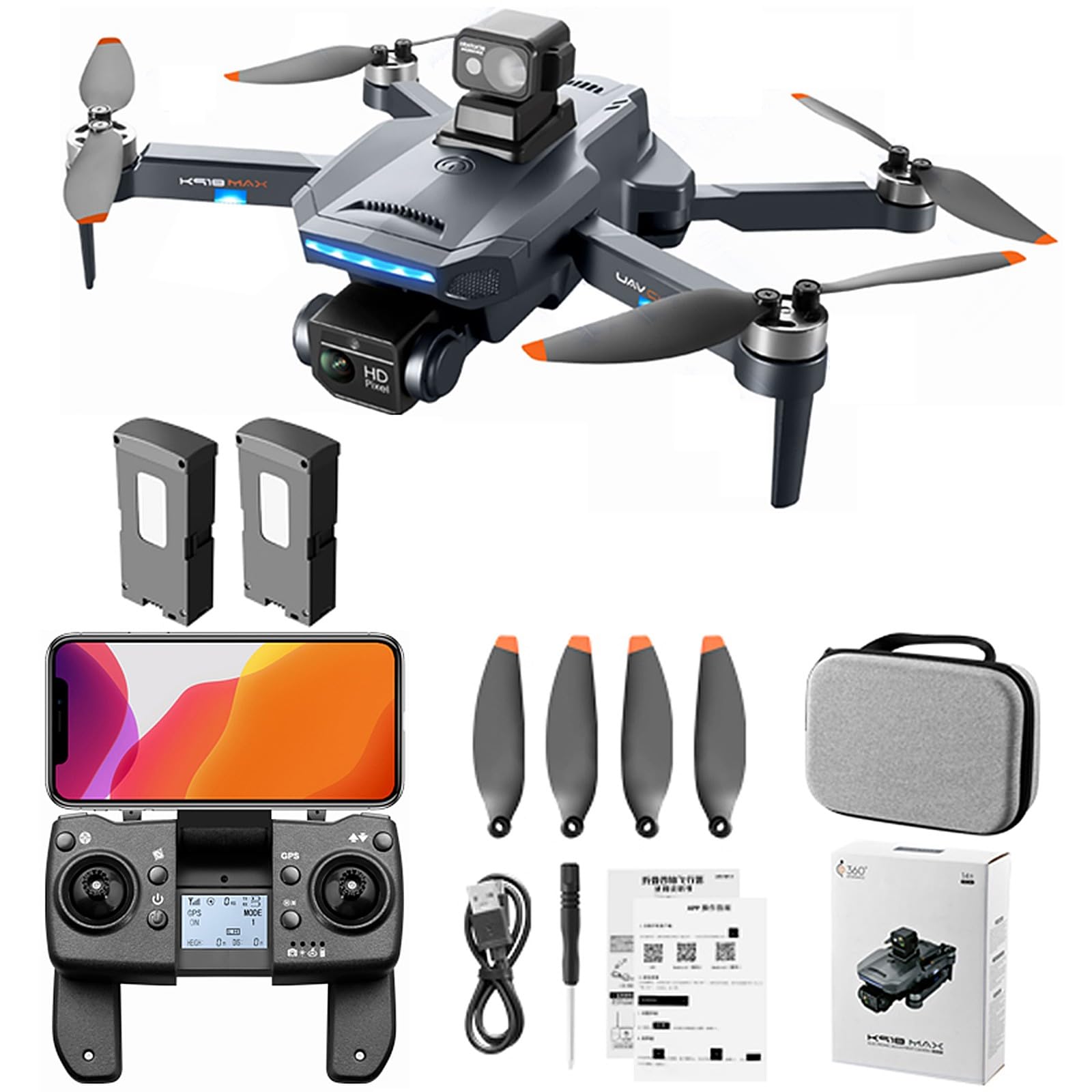 Amazon.co.jp: K918MAX ドローン カメラ付き GPS搭載 4K ESCデュアル