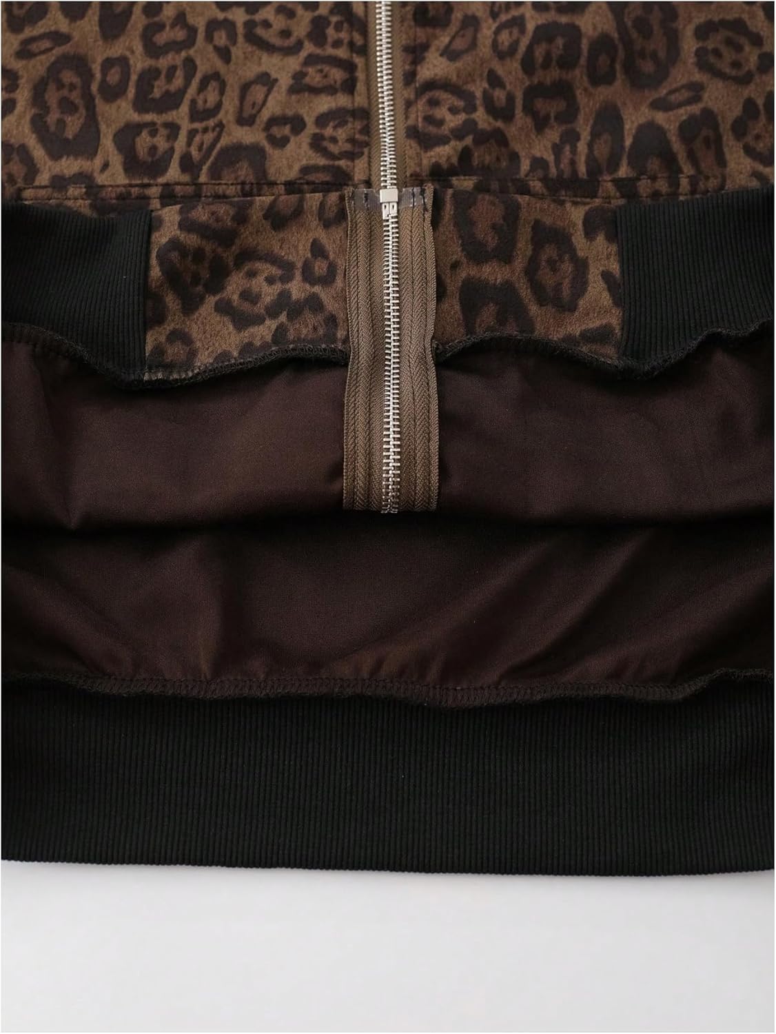 SOLY HUX Men's Leopard Zip Up Hoodie Y2k Cheetah Print Fuzzy Long Sleeve Hooded Sweatshirt Jacket Streetwear