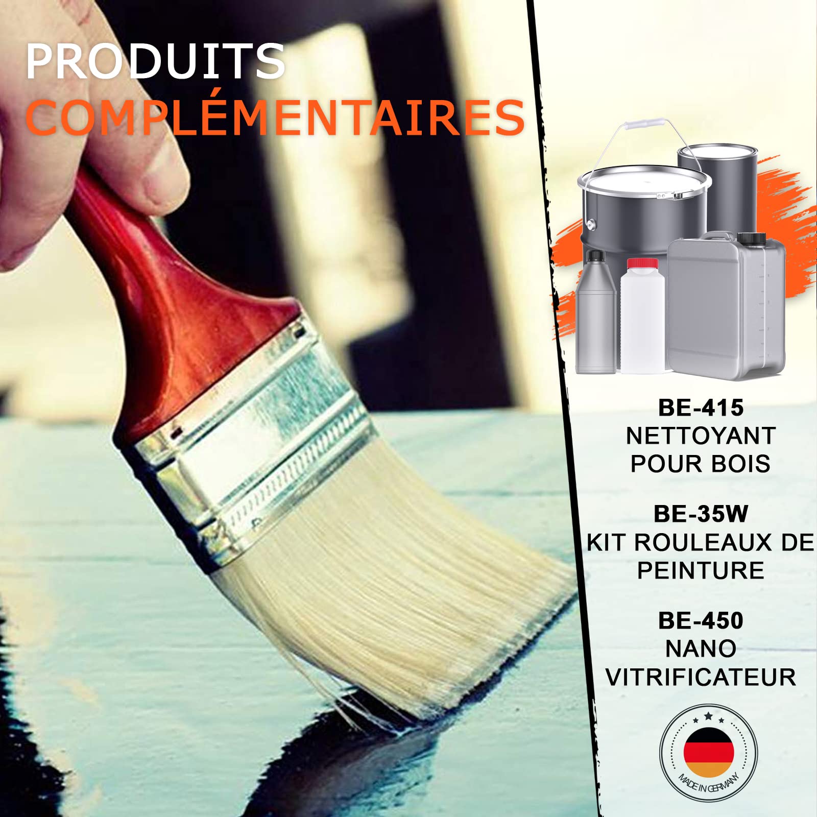 BEKATEQ LS-150 Vernis bois PU monocomposant 2,5l Incolore satiné I Pour escaliers, parquets, meubles & bateaux I Résistant aux intempéries, à l'eau douce et à l'eau de mer avec protection UV