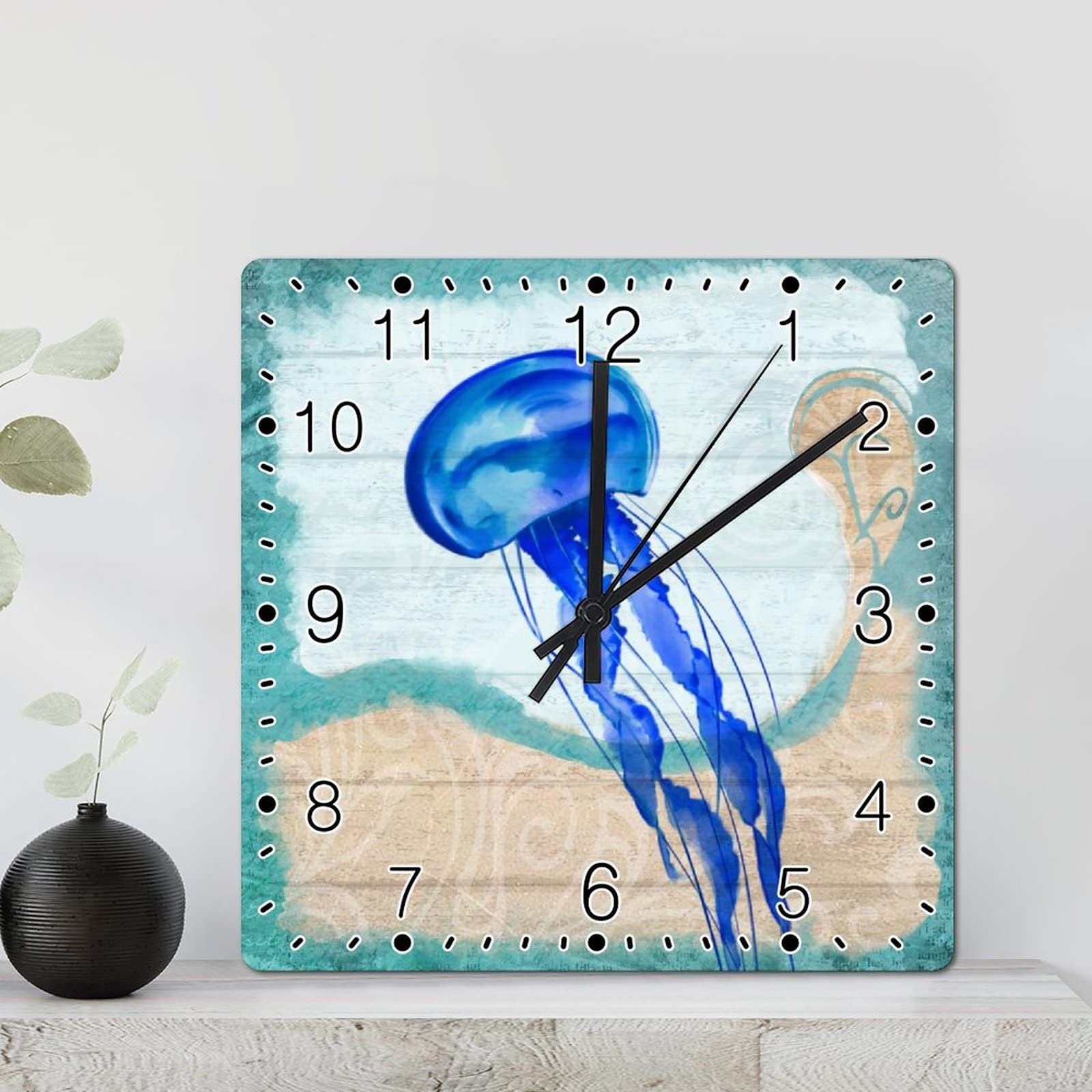 Horloge vintage pieuvre decoration murale d'exception