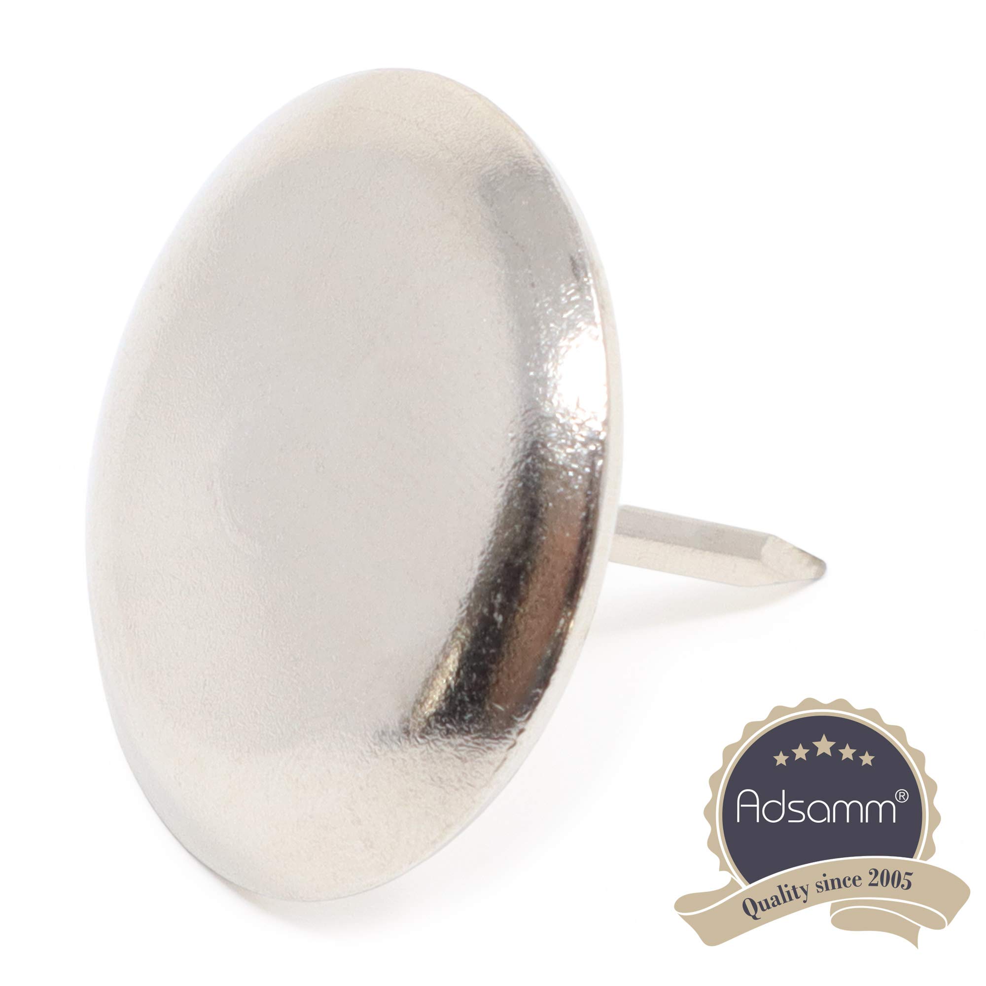 Adsamm MG-N-35-100 MG-N-35 100 x Metal Gliders with Nail 1 38 3 5 cm Silver — view 3