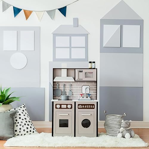 Miniatura 4 de Teamson Kids - Little Chef - Juego de cocina clásico para niños, color burdeos, color negro